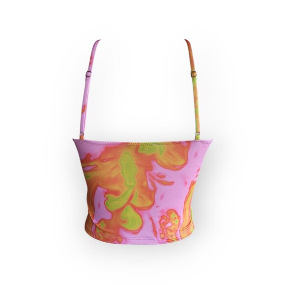 Dolls Kill Y2K Kaleidoscope Halter Top size XS EUC - Picture 4 of 11